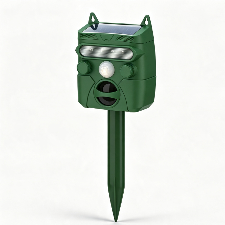 Naturia Multi-Protect 5 Modes, répulsif solaire à ultrasons et flash LED sur piquet
