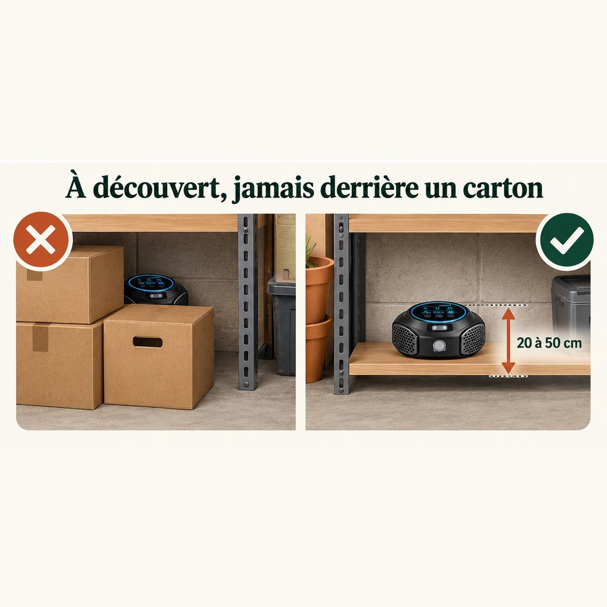 Où poser le répulsif souris : à découvert, entre 20 et 50 cm du sol, jamais derrière un carton
