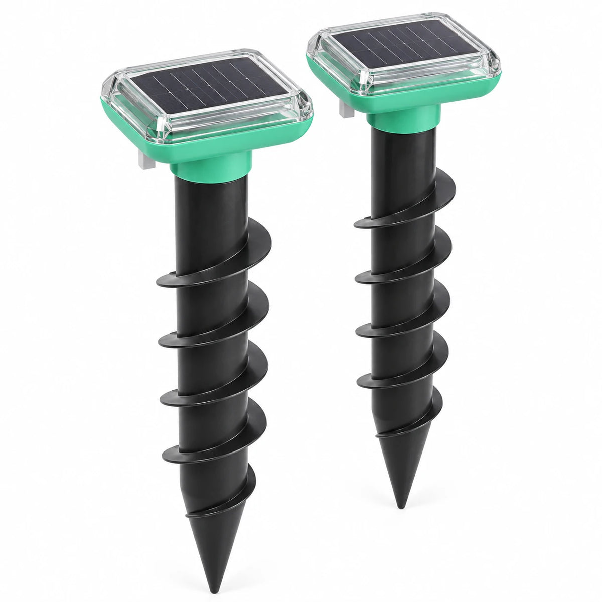 Lot de 2 répulsifs anti-taupe solaires Naturia Anti-Taupe Vibro à visser dans le sol
