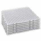 Tapis anti-chat à picots Naturia, lot de 8 plaques en plastique transparent